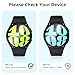 [2+2Pack] for Samsung Galaxy Watch FE/Galaxy Watch 5/Galaxy Watch 4 40mm Screen Protector Case, Hard PC Bumper + HD Anti-Fog Tempered Glass Protective Film, Waterproof Face Cover Set，Black