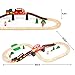 Asweets Wooden Train Set for Toddler,40 Piece with Train Track Electric Operated Fits Thomas,Brio,Melissa and Doug Magnet Battery Train Toy for 3 4 5 Years Old Boys