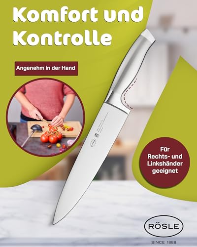 Rösle Kochmesser Basic Line, 20 cm aus Edelstahl für Küche
