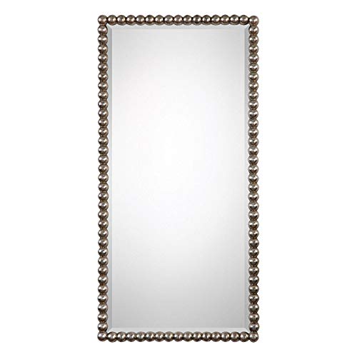 Uttermost Serna Antiqued Silver 16" X 32" Wall Mirror #TOP21