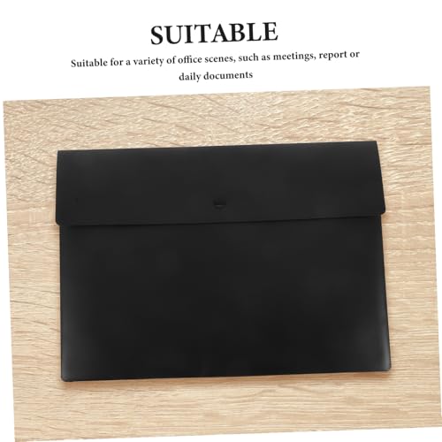 Dossiers plastiques étanches WOONEKY format A4 avec bouton-pression pour documents