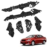 6PCS Rear Left and Right Bumper Cover Retainer Brackets Kit Compatible with Toyota Corolla 2009-2013 Bumper Mount Support Set Replaces 5215602100 5215502110 5256302060 525620208