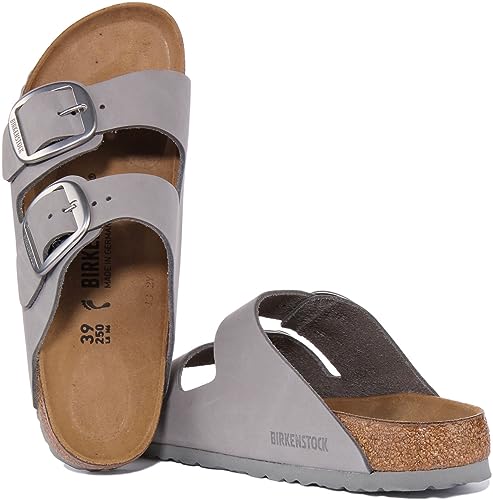 Miniatura 4 de Birkenstock 1022154 Arizona Big Buckle Dove Gray, Nubuck Leather Mujer Gray Eu 37