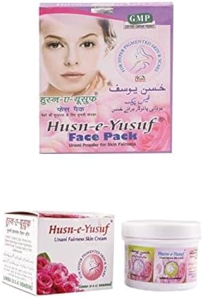 Rabbani Husne Yusuf Face Pack Unani Powder and Fairness Cream Combo - Set of 2