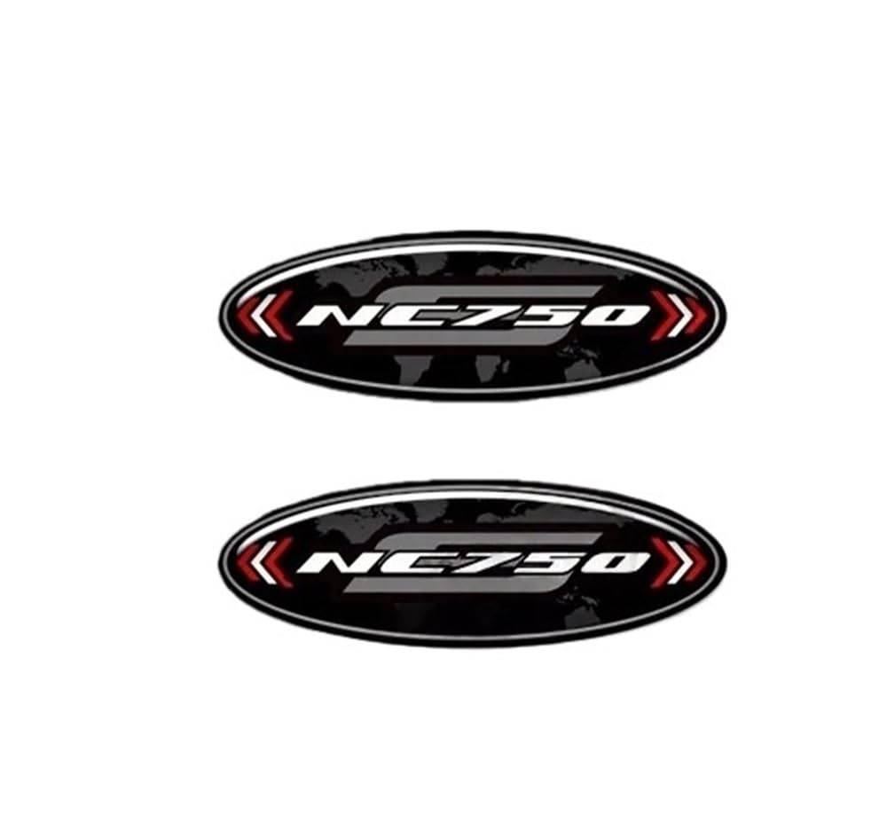 Autocollants de réservoir moto pour NC750S et protections de poignées latérales noires