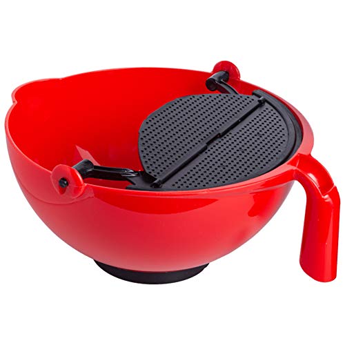 YOUTHINK Tazón Mezclador Multipropósito Plástico Rojo 5 Cuartos miniatura 1