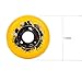 JCXYL EV 72MM 76MM 80MM Inline Skate Wheels 95A Roller Skate Wheels Replacement Wheels PU Wheels Inline Roller Hockey Wheels,Yellow,72MM
