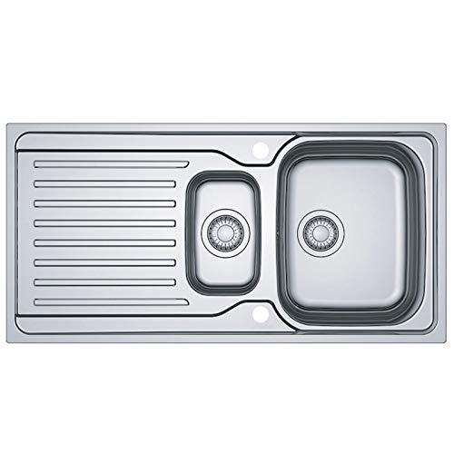 Franke Antea AZN 651 Stainless Steel Reversible 1.5 Bowl Kitchen Sink and Waste