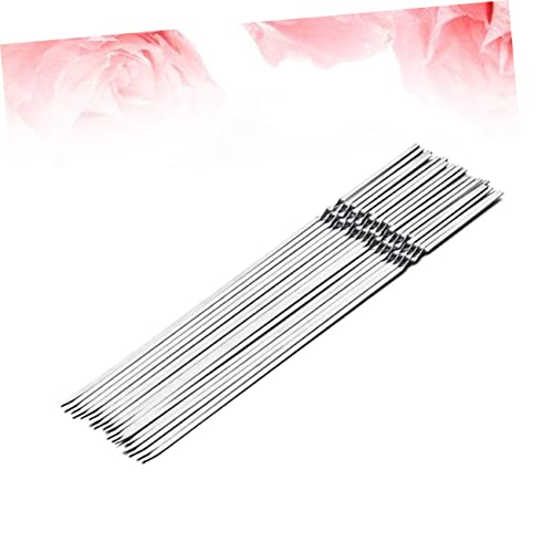 GAFOKI 10 peças reutilizáveis anti-ferrugem vegetais churrasco metal suprimentos de jardim camarão f