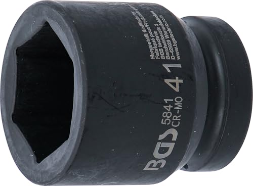 BGS 5841 | Impact Socket, Hexagon | 25 mm (1") Drive | 41 mm