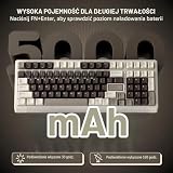 RK ROYAL KLUDGE F99 Bezprzewodowa klawiatura mechaniczna z klawiaturą numeryczną, trójtrybowa, hot swap, 95% 100 klawiszy, klawiatura do gier, BT/2,4 G/USB-C, oprogramowanie Pro, bateria 5000 mAh