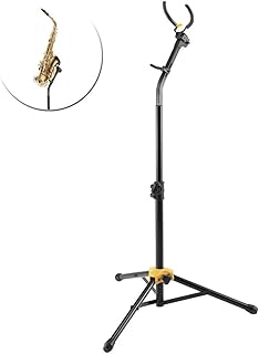 Hercules Stands DS730B Tall Alto/Tenor Saxophone Stand with Auto Grip System