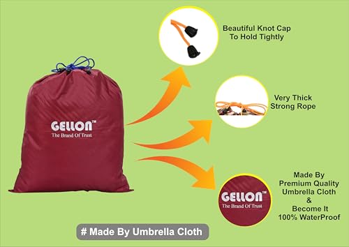 Image of Gellon 4 Pc Shoes Bag in Umbrella Cloth for Travel & Storage Travel Organizer for Women & Men Travel Accessories Shoes Cover Pouch Shoes Bag for Travel Essentials in Maroon & Silver Color