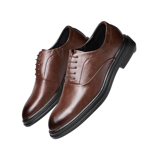 Dress Shoes for Men Men's Low Top Pointed Leather Dress Shoes Casual Business Oxford Shoes for All Occasions