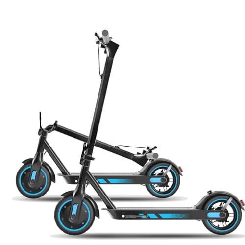 Electric Scooter With 25.5cm Tires,High Power 500W,Top Speed 25Km/H And Range 35KM, Double Drum Brake System, Adult Folding Scooter, Maximum Load Capacity 120kg,Application Control