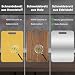 3PCS Schneidebrett Titan,BPA-freies Doppelseitiges Lebensmittel Titanium Cutting Board,S316 Schneidebrett Edelstahl,für Fleisch, Brot, Gemüse & Obst (S+M+L)