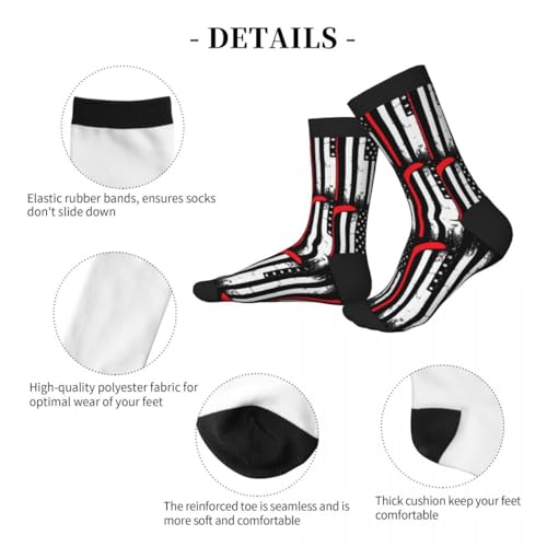 Image of Men Women Casual Cool Cute Crazy Funny Athletic Sport Novelty Graphic Crew Socks