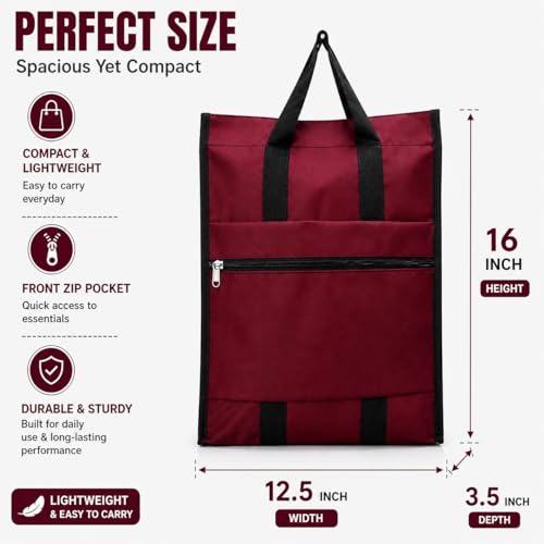 Image of Aklima Men's Waterproof Shopping Bags,Light weight Nylon Travel Tote Bag,Women,Girls,Boys tuition Bags, Mens and womens Daily Use Tote Bag