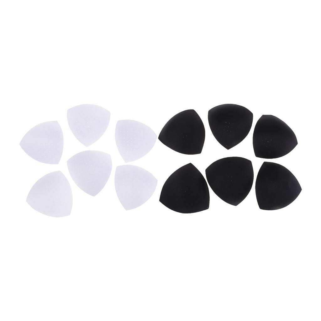 JAZZY PEARLS® 6 Pairs Triangle Sewing in Insert Soft Cup Removable Padded White Black Bra Cup Pads Foundations & Undergarments Sewing Crafts-image-40