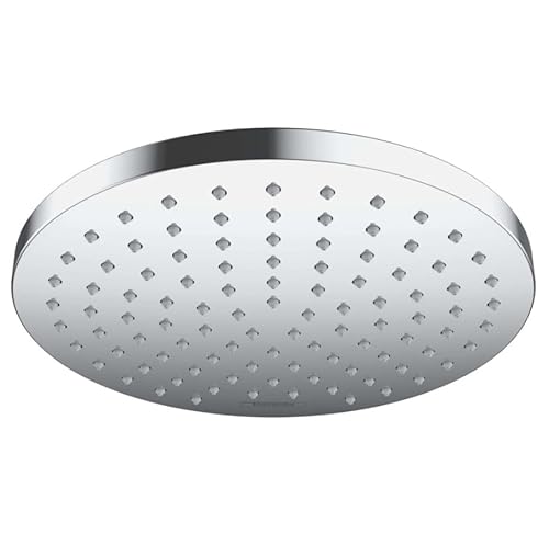 hansgrohe Vernis Blend - Kopfbrause, runde Duschbrause (205 mm), Regendusche mit 1 Strahlart für Wand- oder Deckenmontage, Brausekopf mit Antikalk-Funktion, Chrom, 26271000