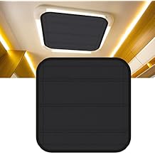 RV Skylight Shades, Double Sides RV Skylight Insulator, Megnetic RV Vent Covers for Roof, 16" X 16" RV Skylight Cover,Foldable Magnet RV Blackout Ventilation Cover
