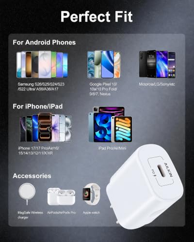 USB C Charger Block Super Fast Charging for Samsung Galaxy Wall Plug Apple - image 7