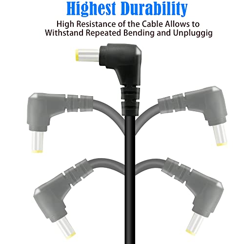 Gintooyun 2 Pcs Dc 5.5Mm X 2.5Mm 90 Degree Male To Male Plug Cable, 18Awg Right Angle Dc5525 Power Cable Extension Cord For Strip Lihgt,Cctv,Monitors,Etc(0.3M) #TOP6