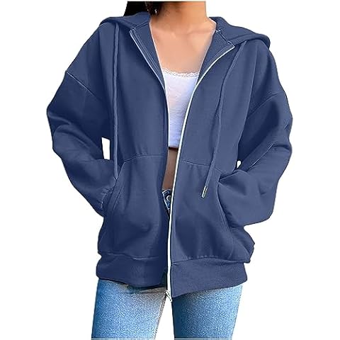 Generic Women's Oversized Zip Up Hoodie Cover