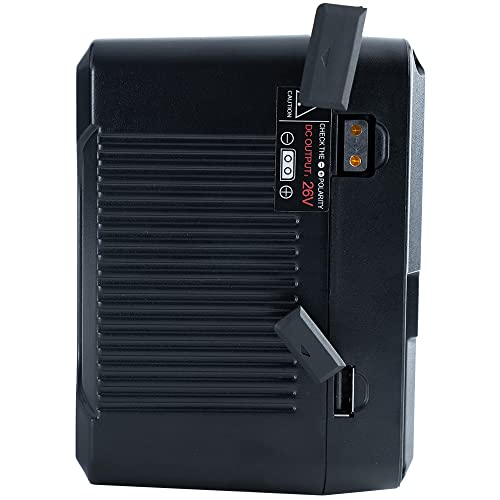 Indipro Micro-Series 265Wh 26V V-Mount Li-Ion Battery | Maximum 15A Continuous Draw | Single 26V D-Tap Output Port | 5-Led Power Gauge | Designed For Pro Video Cameras, Lights, Or Other Devices #TOP1