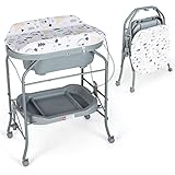 babybadewannen wickel kombi 👶【Praktisches Klappdesign】Dieser Badewannenaufsatz lässt sich leicht in 4 Schritten zusammenklappen, was Zeit und Mühe spart. Nach dem Zusammenklappen kann er leicht in einer Ecke oder einem Schrank verstaut werden.