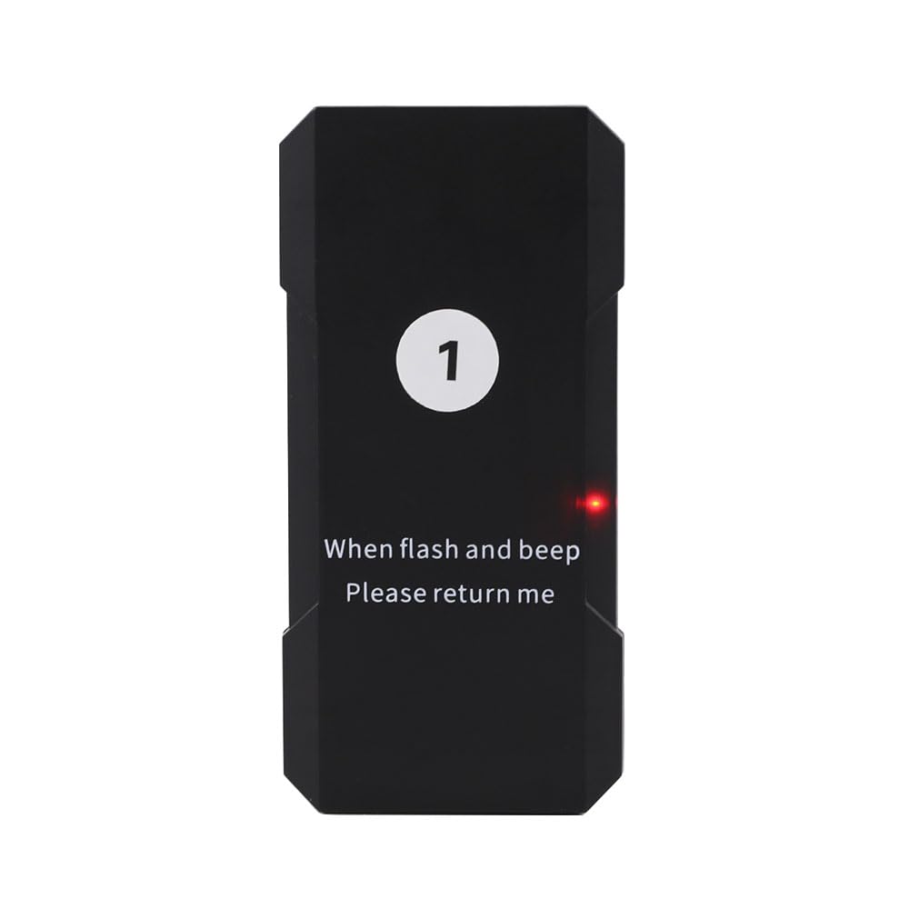 AGJ - Sistema di chiamata wireless ristorante, 24 segnali acustici per i clienti ospiti per pasto, camion, chiesa, asilo nido, bar, con vibrazione flash