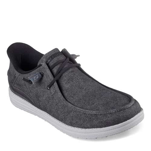 Skechers Skechers Men's, Slip-ins Relaxed Fit: Melson - Coronado Slip-On - Wide Width Black/Grey