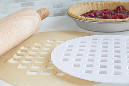 Fox Run Lattice Pie Top Cutter, Plastic, White 9.75 x 9.75 x 0.25 inches - Thumbnail 5