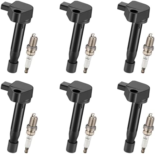 BDFHYK Ignition Coil Pack and Iridium Spark Plugs Compatible with Honda