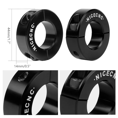 NICECNC Schwarze hintere Sway Bar Stop Clamp Compatible with Can Am Maverick X3 900 HO 4x4 DPS 2018, X3 Max R 4x4 Turbo DPS 2017, 2018, 2019, Siehe Ausstattung