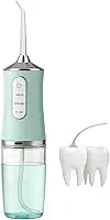 Irrigador Bucal Oral Portátil Recarregável com 3 Modos de Pressão, Reservatório de 230ml, Limpeza de Dentes e Gengivas, Prótese e Implante, Jato de Água
