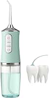 Irrigador Bucal Oral Limpeza Dentes e Gengivas Prótese Implante Jato D água Com Pressão 3 Modos Recarregável Portátil 230ml