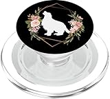 golden retriever - simpatico fiore floreale rosa nero cane papà mamma popsockets popgrip per magsafe