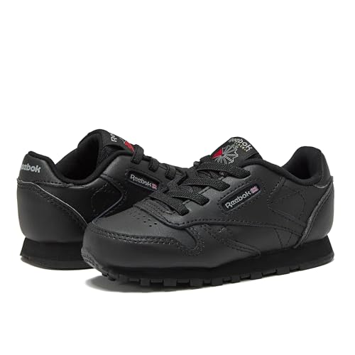 Reebok Classic Leather Girls & Boys Shoes for Kids, Toddler, Little Kid or Big Kid Sneakers, Black, 8 Toddler by Reebok - Image 6