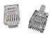 Allen Tel AT6X6SC-2224 Modular Plug for Solid Wire, Flat Cord, 6 Contact, 6 Position Plug for 24 Gauge Wire, 100-Pack