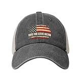 Vetrova Steve Hilton for Governor 2026 Hat 2026 Elections Denim Hats Mesh Back Golf Dad Caps Deep Heather