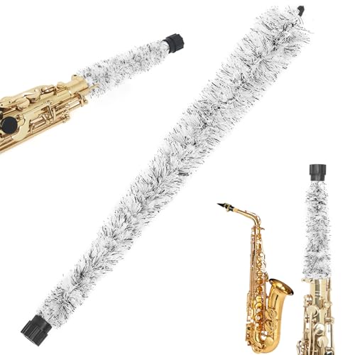KUYYFDS Saxophone Swab 21\" Long Alto Sax Cleaning Brush Soft Portable Saxophone Cleaning Swab Water Absorbing Brush for Sax Cotton Thread Alto for - Thumbnail 4