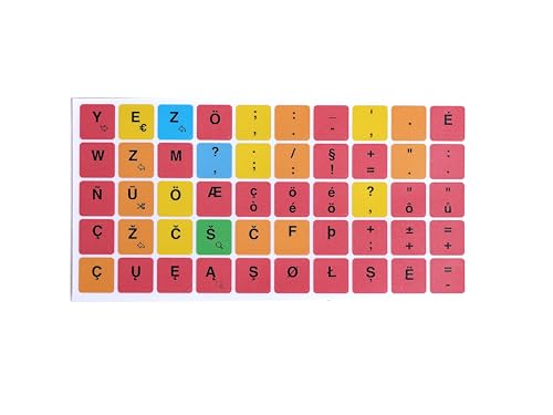 Pegatinas para Teclado Amigables para Dislexia de 14 mm miniatura 6