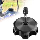 RUTU Dirt Bike Gas Cap with Vent Tube - 1.96" CNC Fuel Tank Cap with Finger Grooves - Compatible wit
