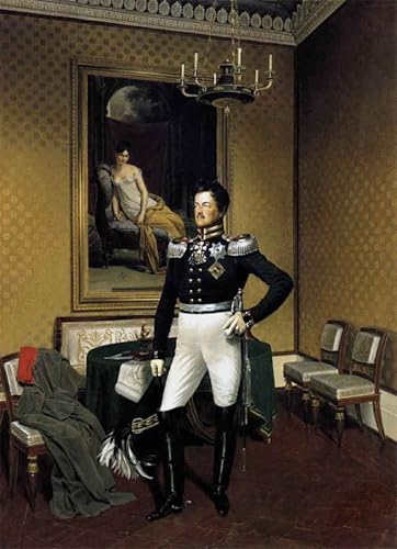 Tableau Toile Auguste de Prusse par Kruger 60x90cm pour décoration salon