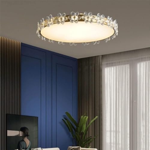 Plafonnier LED en cristal encastré pour l'éclairage de votre salon