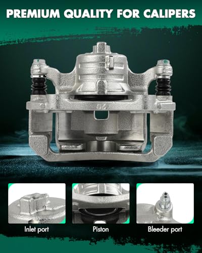 Image of SCITOO Front Left Brake Caliper With Bracket 19B6860 Compatible For Nissan For March 2012-2015,For Nissan For Micra 2015-2017,For Nissan For Versa 2012-2019,For Nissan For Versa Note 2014-2019