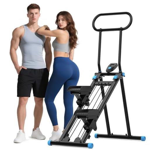 HXD-ERGO Stair Stepper for Home with Adjustable Handlebar for Full Body