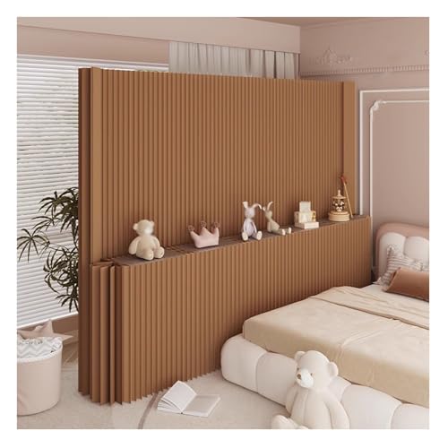 Paravent Art déco écran de confidentialité marron pour grand salon