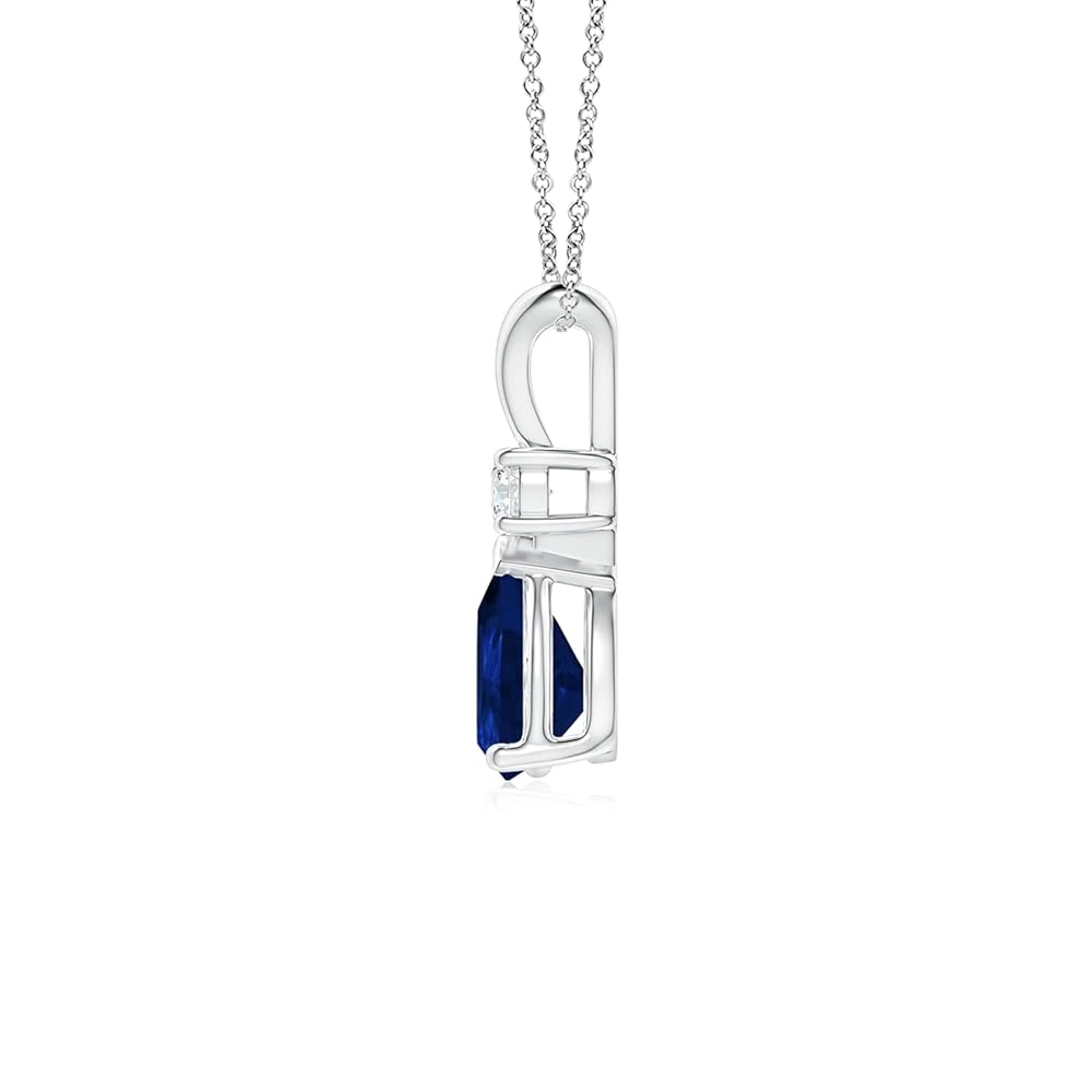 Amazon.com: Angara Natural 0.75 Carat Blue Sapphire Teardrop